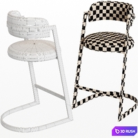 Stephanie Counter Stool by Meridian Furniture 3D Model Corona