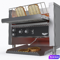 Conveyor toaster Vollrath JT2000 3D Model Vray, Corona