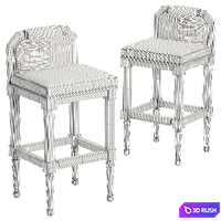 Dillin barstool 3D Model Corona