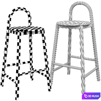 Bobby Bar Stool 3D Model Vray