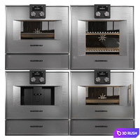Gaggenau Ovens 3D Model Vray, Corona