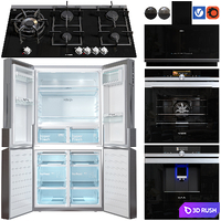siemens kitchen set 3D Model Vray, Corona