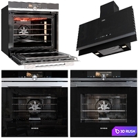 siemens kitchen set 3D Model Vray, Corona