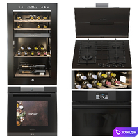 Haier Appliance Set 3D Model Corona