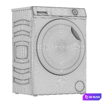 WASHER-DRYER HAIER HWD80-BP14979S 3D Model Vray