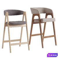 Deephouse. Bar stool Dublin, Bern 3D Model Vray, Corona