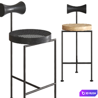 Banqueta Torno Chairs 3D Model Corona