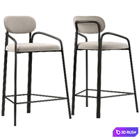 Bar stool Ror 3D Model Vray, Corona