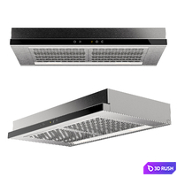 Built-in kitchen hood V-Zug AiroClearCabinet V6000 3D Model Corona