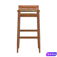 Abing Bar Stool 3D Model Corona
