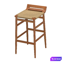 Abing Bar Stool 3D Model Corona