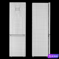 Fridge Toshiba GR-RB500WE-PMJ(06) 3D Model Vray