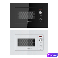 Microwave Bosch Serie 2 3D Model Vray, Corona