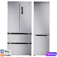 Refrigerator Set Midea MDRF631FGF02B MRB519SFNX1 3D Model Vray, Corona