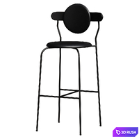 Bar Stool Planet Bar Stool - Leather 3D Model Corona