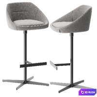 Ezy barstool by Offecct 3D Model Vray, Corona
