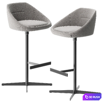 Ezy barstool by Offecct 3D Model Vray, Corona