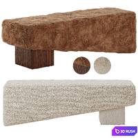 Cuff Studio BLOCK BENCH 3D Model Corona
