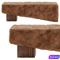 Cuff Studio BLOCK BENCH 3D Model Corona