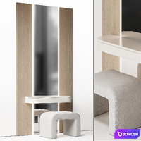Dressing table NG4 3D Model Vray, Corona