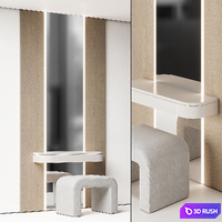 Dressing table NG4 3D Model Vray, Corona