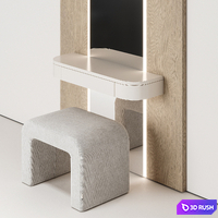 Dressing table NG4 3D Model Vray, Corona