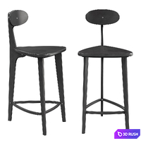 Glider, Half Bar Chair 3D Model Corona
