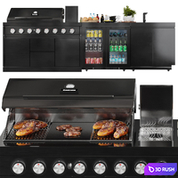Gasmate Nova Outdoor Kitchen 3D Model Vray, Corona