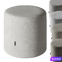 Pouf Kofi-2 3D Model Vray, Corona