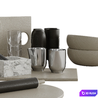 Kitchen decor 001 3D Model Corona