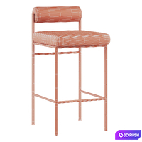 Semi-bar stool Balla Stool Group 3D Model Corona