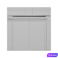 AEG Electric Pyrolytic Oven BPK748380B 3D Model Corona