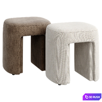 Ponza Stool 3D Model Vray, Corona