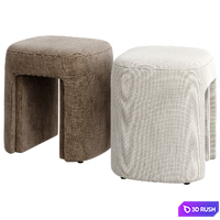 Ponza Stool 3D Model Vray, Corona