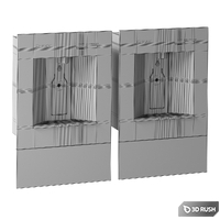 Elkay LBWD00BKC ezH2O Liv Built-in Filtered Water Dispenser 3D Model Vray, Corona