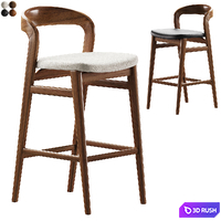 Acheson bar stool 3D Model Corona