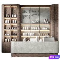 Coffee shop 02 3D Model Vray