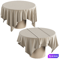 Micasa tablecloth for round table 39 3D Model Vray, Corona