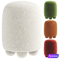 Orsetto pouf III 3D Model Vray, Corona