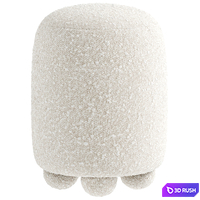 Orsetto pouf III 3D Model Vray, Corona