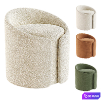 Garce pouf 3D Model Corona