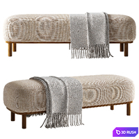 Bench / bedside table LA REDOUTE Papoo 3D Model Corona