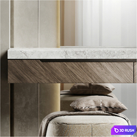 Dressing table with stone stv006. 3D Model Corona