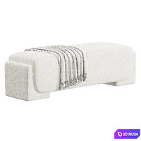 Curve Bench 3D Model Corona
