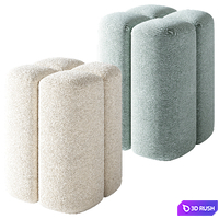 Pouf La Redoute Mariane 3D Model Corona