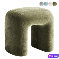 Pouf Crops 3D Model Corona