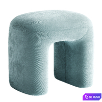 Pouf Crops 3D Model Corona
