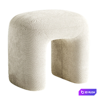 Pouf Crops 3D Model Corona
