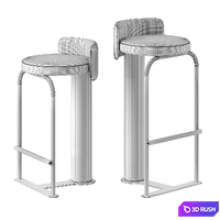 Fox barstool by Woo 3D Model Corona