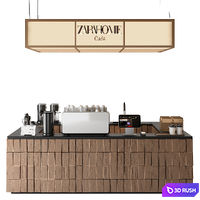 Restaurant Zara 3D Model Vray, Corona